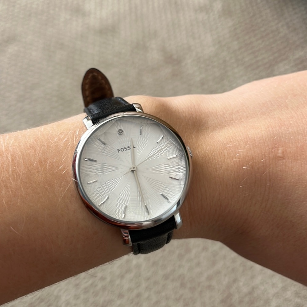 Black Fossil Watch
